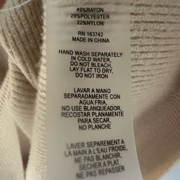 Cozy Cowl Neck Sweater in Soft Beige - Picture 4 of 4